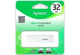 Флеш-накопичувач USB 32Gb AH336, White, USB 2.0 (AP32GAH336W-1) Apacer teh0029165 - мініатюра 3