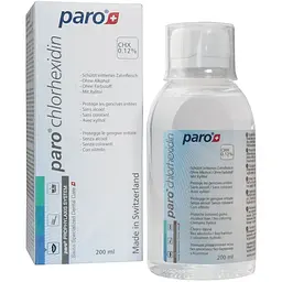Ополіскувач для порожнини рота Paro Swiss с хлоргексидином 0.12% 200 мл - мініатюра 2