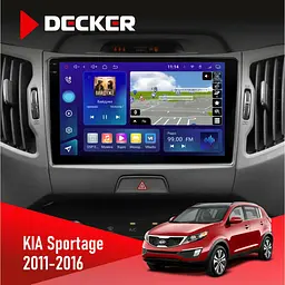 Штатна магнітола KIA Sportage 3 2011-2016 CAN Decker D9-009 4x64, DSP, 4G, 2k Decker (НФ-00008261)