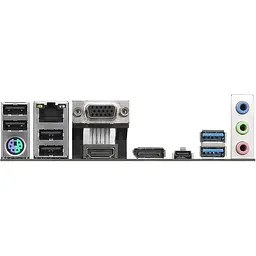 Материнська плата ASRock N100M (Quad-Core N100 3.4GHz, 1xDDR4 DIMM, VGA/HDMI/DP, 1xPCIe, 2xSATAIII, M.2, GLan, mATX) - мініатюра 4