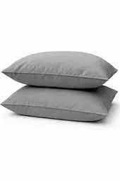 Наволочка Ecotton 50х70 см фланель із бавовни Grey сірий (24392)
