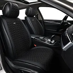 Накидки для передніх сидінь Алькантара Beltex Monte Carlo Чорні 2 шт