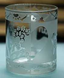 Скляна чашка кружка 320 мл з гравіюванням Доберман подарунок для власника собаки або поціновувача породи - мініатюра 4