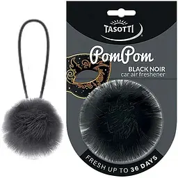 Ароматизатор в авто Tasotti POM POM Black Noir (Свіжість)