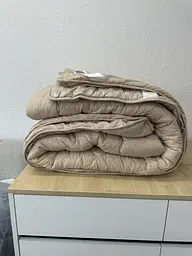 Ковдра євро 4 сезони з холлофайбера Arda 41069 195х215 см бежева - мініатюра 5