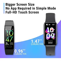 Фітнес-трекер Zururu H98 1.47-дюймовий AMOLED-дисплей - мініатюра 2