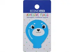 Стікери-закладки пластикові Economix Fun balloons 40 х50 мм 20 шт асорті (48) E20967-04