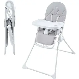 Стільчик для годування Kinderkraft Binci Light Grey (KHBINC00LGR0000)