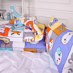 Набір дитячий MirSon зима Kids Time 20-0039 Zoo alphabet 110x140 см EcoSilk: ковдра з подушкою (2200009665769) - мініатюра 2