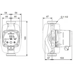 Циркуляційний насос Grundfos Alpha2 25-40 N 180 (99411365) - мініатюра 9