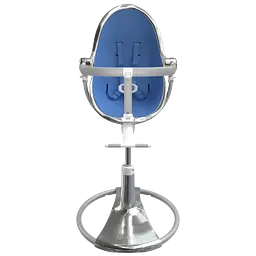 Стільчик для годування Bloom Fresco Silver/Riviera blue (E10535-S\E10540-RBL) - мініатюра 3