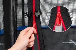 Батут Hop-Sport 10ft (305см) синій з внутрішньою сіткою - мініатюра 13