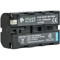 Акумулятор до фото/відео PowerPlant Sony LED NP-F550 2500mAh (DV00DV1365)