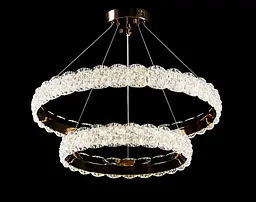 Люстра світлодіодна Splendid Ray LC01/550+350/2 LED, 2 лампи, золото/білий, сучасний стиль для дому - мініатюра 4
