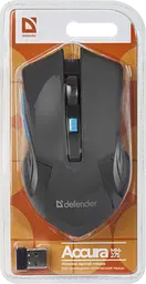 Мишка Defender Accura MM-275 Black-Blue (52275) - мініатюра 4