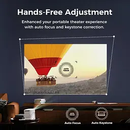 Проєктор Vankyo H300A Full HD 220 ANSI Lm 1000:1 16:9/4:3 HDMI Android 9.0 Wifi 6 білий - мініатюра 8