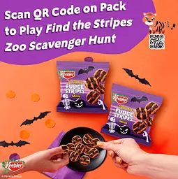 Печиво Keebler Spookie Fudge Stripes Minis Halloween 30шт, 425г - мініатюра 5