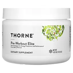 Передтренувальний комплекс, Pre-Workout Elite, цитрус та ягоди, 122,6 г Thorne Research vit0003102