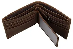 Чоловік шкіряний гаманець Vintage 12х10 см acs0016971 - мініатюра 7