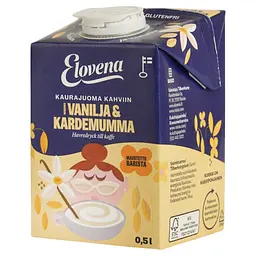 Вівсяне молоко для кави Elovena Barista з ваніллю та кардамоном без глютену 500 мл - мініатюра 2