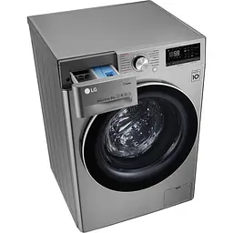 Пральна машина LG з фронтальним завантаженням F4V7VW9T, 9кг, 1400, A+++, Пар, глибина 56см, Дисплей, Інвертор, Сріблястий (F4V7VW9T) - мініатюра 7