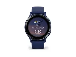 Смарт-годинник Garmin vivoactive 5 Metallic Navy Aluminum Bezel with Navy Case and Silicone Band (010-02862-12) - мініатюра 3