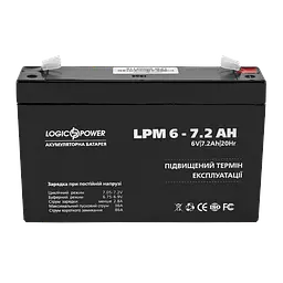 Акумулятор AGM LP 6V - 7.2 Ah Silver
