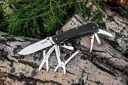 Багатофункціональний ніж Ruike Trekker LD41-B, (8.5 см) 12C27 / G10 чорний, 22 інстр. - мініатюра 5