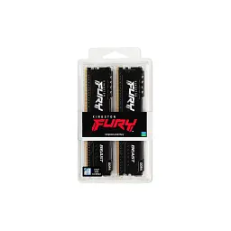 Модуль пам'яті для комп'ютера DDR4 16GB (2x8GB) 3200 MHz Black Kingston Fury (ex.HyperX) (KF432C16BBK2/16WP) - мініатюра 6