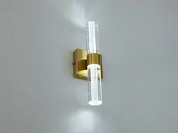 Бра настінне LED Diasha 9152-A GD, 6W, 330 лм, золоте, металевий каркас, акриловий плафон, сучасний стиль для спальні - мініатюра 2