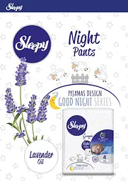 Підгузки-трусики дитячі Sleepy Night midi 3 (4-10 кг) 34 шт. для сну - мініатюра 2