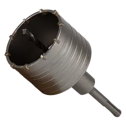 Коронка по бетону Grad Ø80×70 мм 10 зубців + хвостовик 110 мм SDS-plus (1514405)