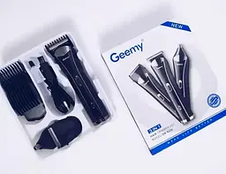 Універсальний аккумуляторний триммер бритва 3 в 1 Geemy GM-6226 машинка для стрижки - мініатюра 5