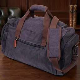 Велика дорожня сумка текстильна 21237 Vintage чорна