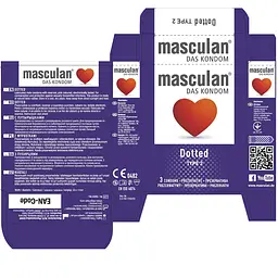 Презервативи Masculan Dotted Тип 2 з пухирцями 3 шт. - мініатюра 4