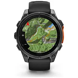 Смарт-годинник Garmin fenix 8 47mm, AMOLED, Glass/SS, SlateGray Steel/Black, BlkBnd, GPS (010-02904-00) - мініатюра 2