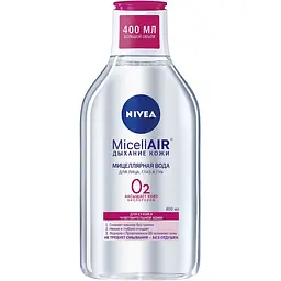 Мицеллярная вода Nivea MicellAir Дыхание кожи 3 в 1 для сухой и чувствительной кожи 400 мл