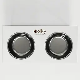 Hollky Base XL40 — миски на підставці для великих собак (2 × 1,8 л, висота 40 см) - мініатюра 5