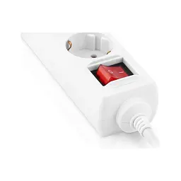 Мережевий фільтр живлення REAL-EL RS-6 Protect M 1.8m, white (EL122300031) - мініатюра 2