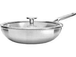 Сковорода ВОК KitchenAid Multi-Ply Stainless Steel 28см (CC003254-001)
