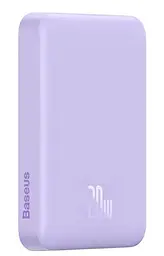 Бездротовий портативний акумулятор - зарядний Baseus Magnetic Mini 20 W 10000 mAh (PPCX110205) фіолетовий - мініатюра 4