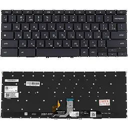Клавіатура для ноутбука ASUS (CX9400 series) rus чорний без фрейму підсвічування клавіш