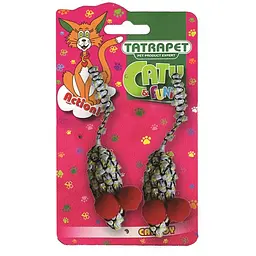 Іграшка для котів TatraPet Caty Funny мишки з тканини 5.5 см 2 шт.
