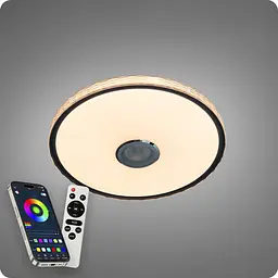 Люстра світлодіодна 517 Dlight RGB з пультом і колонкою 80Вт Білий (02167) - мініатюра 6