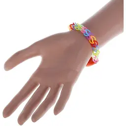 Ремінець Uwatch Fashion Rainbow Color Elastic Stretch Replacement Silicone Strap For Xiaomi Band 2 Red - мініатюра 4