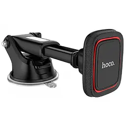 Автотримач для телефону магнітний HOCO CA42 на скотчі Black-Carbon