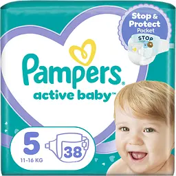 Підгузки Pampers Active Baby Розмір 5 (11-16 кг) 38 шт.