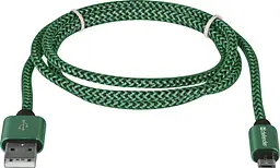 Кабель USB 2.0 AM-micro BM, 1.0 м, зелений, 08-03T PRO Defender - мініатюра 2