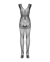 Бодістокінг Obsessive Bodystocking F234 S/M/L, абстрактний малюнок, глибоке декольте - мініатюра 6