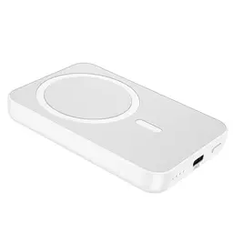 Повербанк для телефона с беспроводной зарядкой белый 5000mAh Hoco J109 PD20W